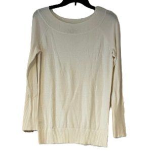 Loft Off-White/Cream Tunic Sweater - Medium